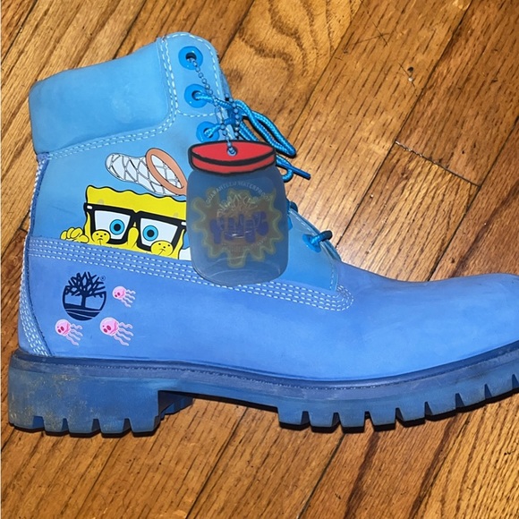 Timberland Shoes Spongebob X Timberland Collab Blue Limited Edition